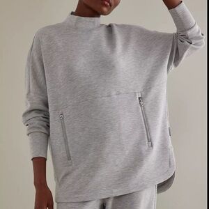 Varley Bay Mock-Neck Sweatshirt Size Large